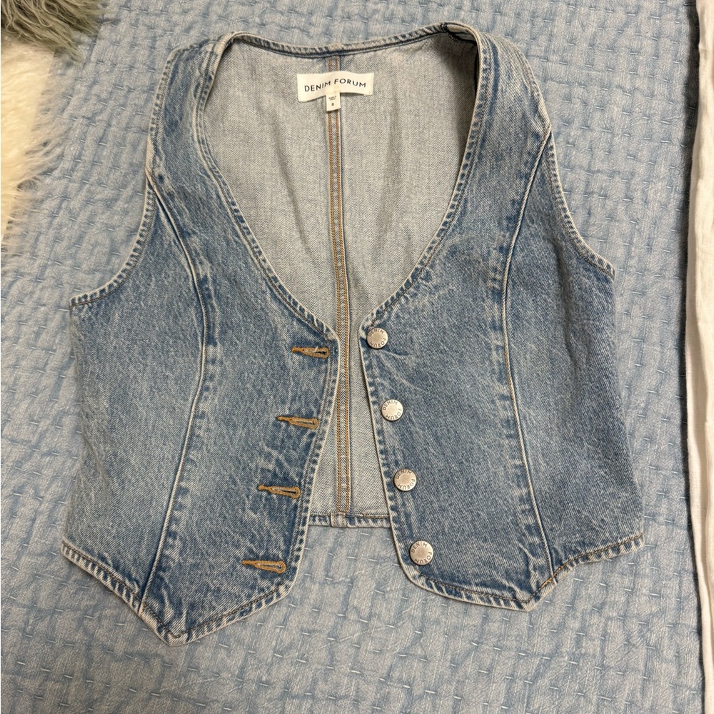Denim Forum Light Blue Vest